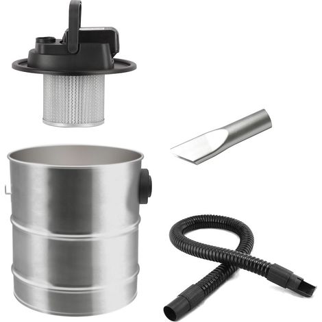 Akku-Aschesauger mit Motor inkl. Filter mit Metallgitter