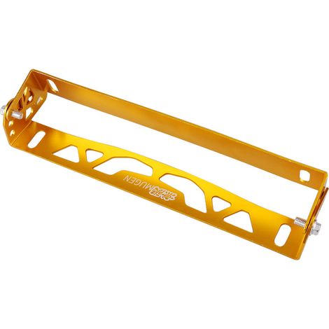Adjustable Aluminum Alloy License Plate Frame for Car Modification - Patterned License Plate Frame - Gold