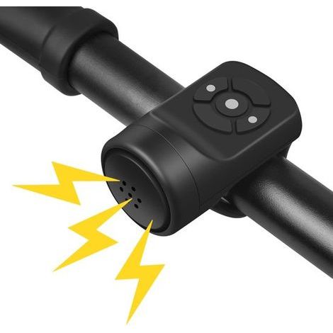 Store8 – Schwarz – Elektrische Fahrradklingel – USB-aufladbar (1/5)