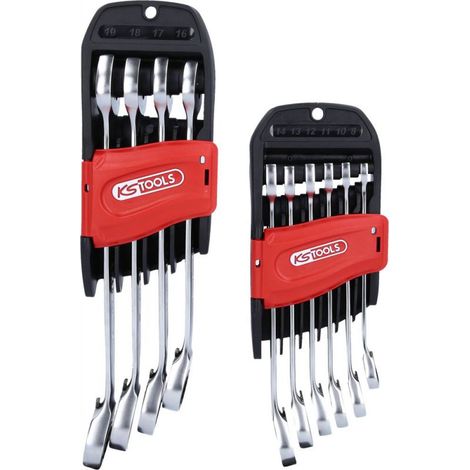 KS Tools DUO GEARplus Ratschenringmaulschlüssel mit Maul-Ratschenfunktion, umschaltbar, 10-tlg.