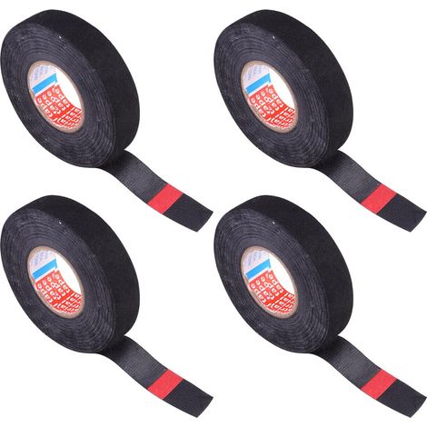 Lot de 4 rubans isolants électriques noirs ignifugés pour câbles (1/5)