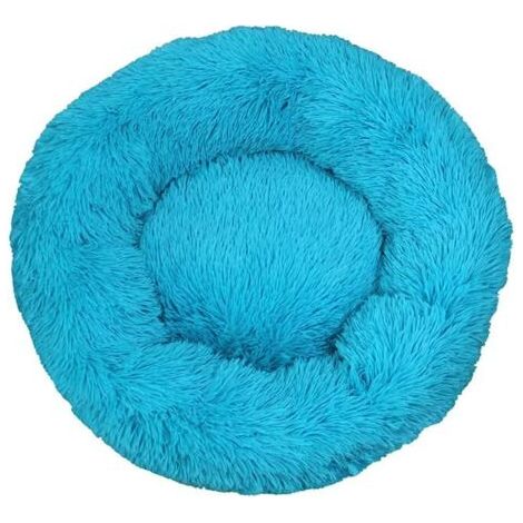 BUNTHAUS Lit pour Chat, Coussin Moelleux, Doux Lavable pour Chats Chiens (Bleu, 50 cm), Ensoleillé (1/5)