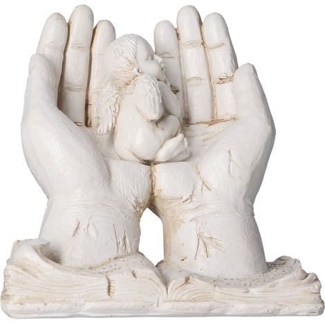 Statue d'Ange en Résine Décorative pour Jardin et Salon, Sculpture Artistique Détaillée (1/5)