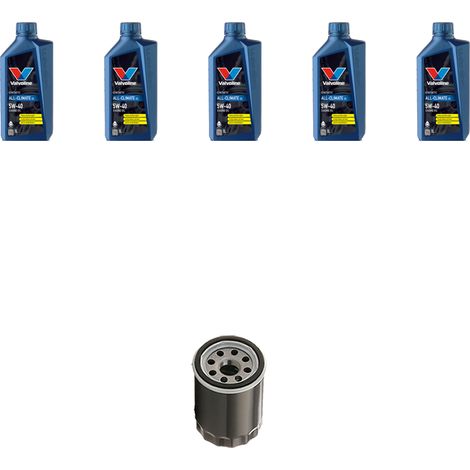 Kit filtro olio e 5L compatibile con Citroen Xsara Picasso 1.8I 16v 85kw dal 2000 al 2010 (1/2)