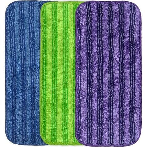 3 Lot Tampon Serpillière Microfibre Lavable Compatible WetJet Sol Dur Bois Carrelage Pierre (1/5)