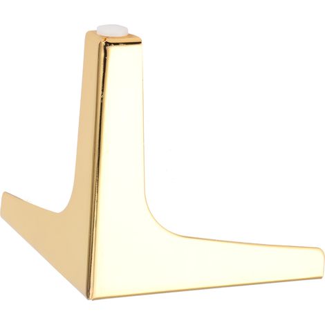 Pieds triangulaires pour canapé, pieds de meuble chromés, embouts de remplacement pour armoire et meuble (1/5)