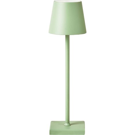 Kabellose LED Tischlampe BACEIRO Metall Hellgrün
