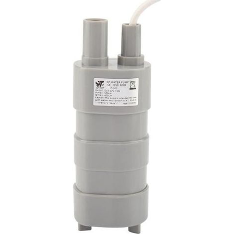 Pompe à eau submersible - CC 12V - Prise femelle 5.5 2.1 - Ultra faible son - Économie d'énergie (1/4)