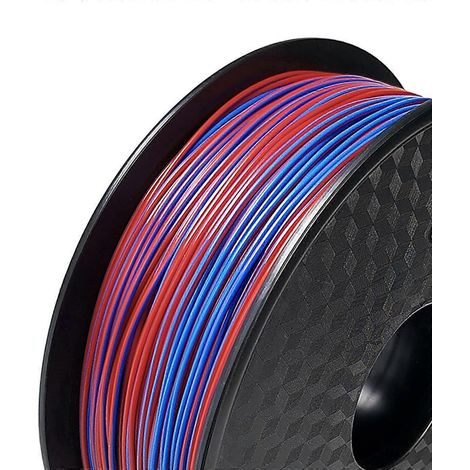 1,75 mm PLA-Filament, 1,5 kg, zweifarbiges Seidenfilament für 3D-Drucker, hochwertiges zweifarbiges Seidenfilament.