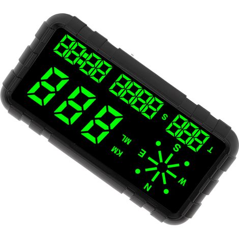 Affichage tête haute (HUD) pour voiture, compteur de vitesse numérique, GPS, boussole, alarme de fatigue au volant, universel pour voitures, camionnettes et SUV