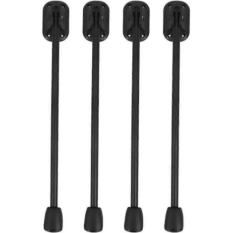 Pieds de table en métal, grande capacité de charge, forme en fer à cheval, lot de 4, adaptés aux tables de salle à manger et aux armoires. (1/5)