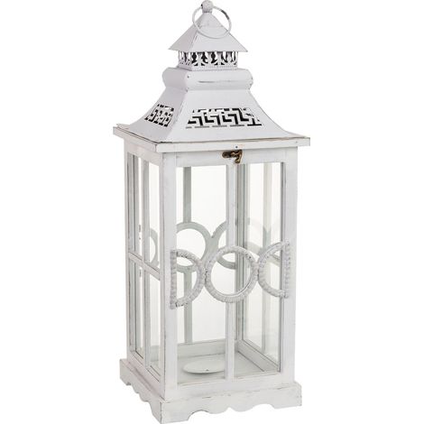 Farol de madera 23x23x60h cm