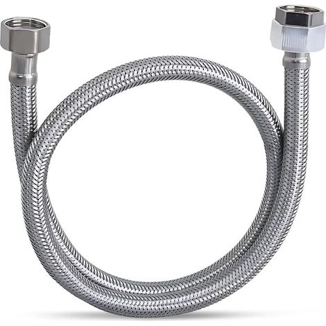 100cm Tubo Flessibile per il Rubinetto, Tubo di Collegamento in Acciaio Inox 304, Treccia Doccia (1/5)