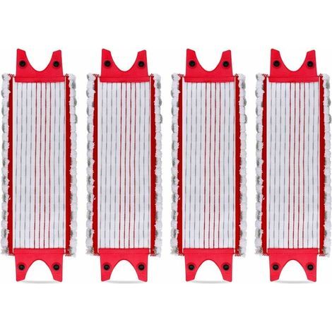 Lot de 4 Replacement Microfibre Pad pour Vileda EasyWring Ultramax/ 1-2 Spray Tampons de Microfibre pour Vileda Ultramax, UltraMax, UltraMax Plus et Easy Wring UltraMax Carlin (1/5)