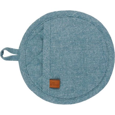 Manico rotondo da 20 cm Verde Airone - Tessuto - Accogliente e alla moda