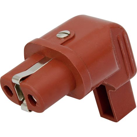 Kalthoff 344003 Warmgeräte-Steckverbinder 344 Stecker, gerade Gesamtpolzahl: 2 + PE 16 A Rot 1 St.