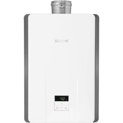 Rinnai Chauffe-eau à gaz à chambre étanche Internal One 11i 11L Méthane Low NOx Classe A+ avec Kit Fumée ADAPTATEUR DE DÉDOUBLEMENT (1/2)