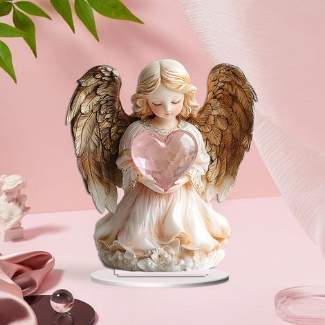 Ornement De Bureau En Acrylique - Décoration Tablette 2D Pour Anniversaire De Mariage, Fiançailles Et Célébrations - 1 Pièce (1/5)