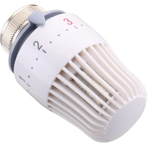 Tête De Rechange De Valve De Radiateur ,M30X1,5,Têtes de Soupape de Refroidissement,Blanc (1/5)