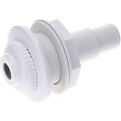 Bouche D'impulsion pour piscines Démontables,Buse D'impulsion pour Piscine Démontable avec Joint et Adaptateur pour Drainage Piscine 1 1/2" (1/4)