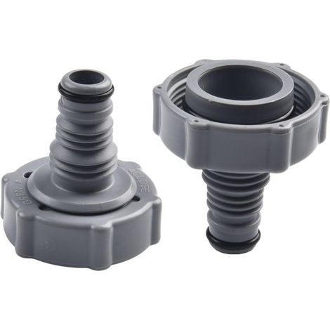 P6H1419 Vanne de Vidange Adaptateur de Tuyau pour Piscine Adaptateur de Drainage pour Vidanger L'Eau Compatible avec Tuyau de Piscine Accessoire de Piscine en Plastique (1/5)