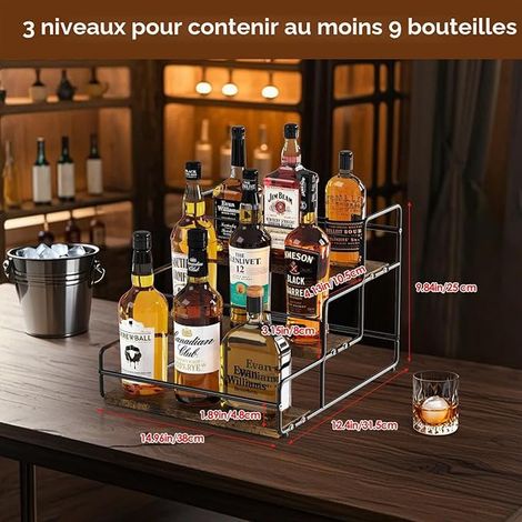 Liqueur Bottle Display Black (1/3)