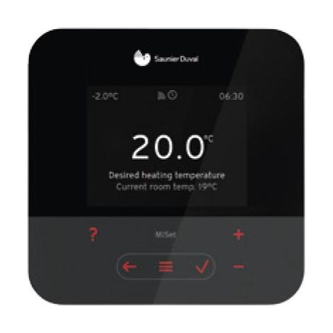 Thermostat D'ambiance Programmable Filaire - Miset - Saunier Duval