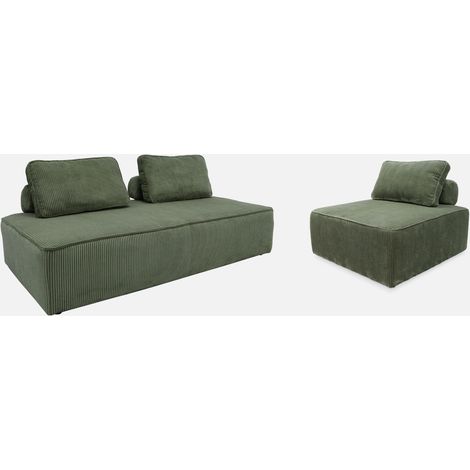 Sofá modular de pana, 3 plazas (1/5)