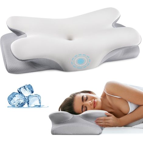Cuscino cervicale per alleviare il dolore, cuscini in memory foam, cuscini di supporto per il collo per dormire (1/5)