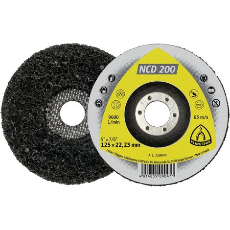 Klingspor NCD 200 Reinigungsscheibe, 125 x 22,23 mm Siliziumkarbid gerade (1/3)