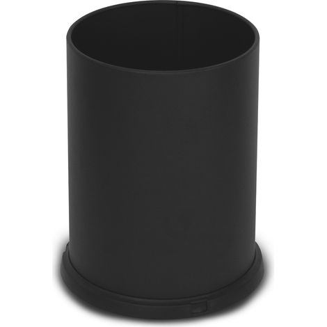 Pattumiera Gettacarte Ø25xh34 cm da Interno In Acciaio Verniciato Nero (1/2)