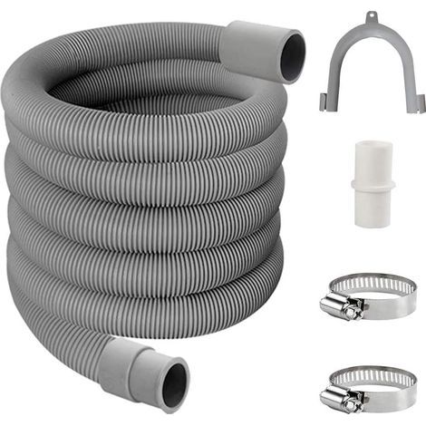 Ablaufschlauch. Waschmaschinen-Verlängerungsset. Waschmaschinen-Ablaufschlauch. Universal-Ablaufschlauch. Wasserablaufschlauch. Waschmaschinenschlauch (3 m) (1/5)