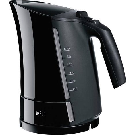 [GEBRAUCHT] B-Ware Braun sw WK300 Wasserkocher 1,7 Liter herausnehmbarer Kalkfilter schwarz