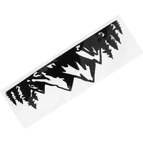 PVC Autoaufkleber Berg und Waldmotiv Stoßstangen und