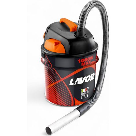 Aspiracenere elettrico 18 lt. in acciaio 1000 W con porta cavo Ashley 901 (1/4)