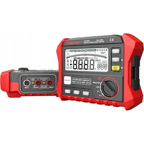 Testeur de continuité, compteur de résistance d'isolation, multimètre portatif AC DC LCD (1/5)