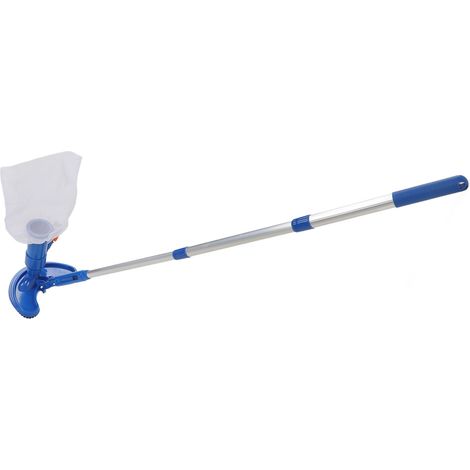 Outil d'Aspiration pour Piscine avec Brosse, Tige Télescopique Portable, Nettoyeur à Jet pour Spa, Fontaine, Norme Européenne