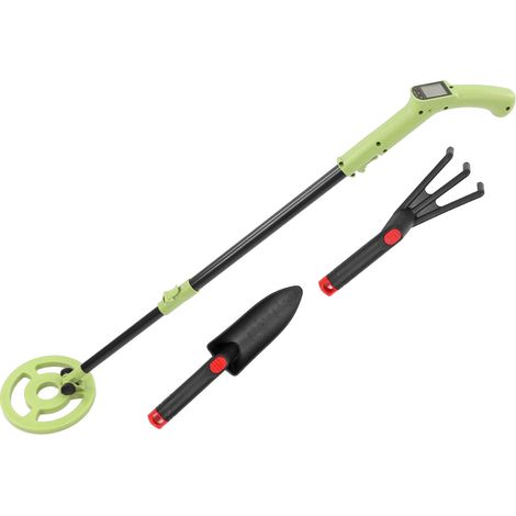 Metalldetektor-Pinpointer, Münzfinder, hochpräzises Werkzeug zur Inspektion und Suche, grüner Detektor, Rechen, Schaufel (1/5)