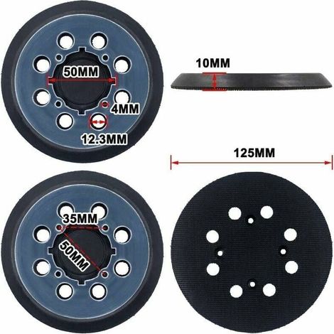 Patin de rechange pour ponceuse DeWalt DCW210B DWE6423, numéro de pièce du fabricant d’équipement d’origine : N329079 (1 pcs) (1/5)