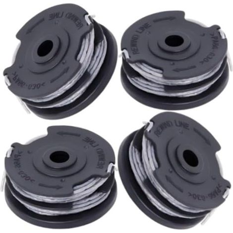 Bobines de fil Compatible avec Greenworks 40 V Débroussailleuse G40LT/ G40LTK2/G40LTK2X/2101507/2101507UA/2101507UC,Double Bobine 29187 (4 pièces) - (1/5)