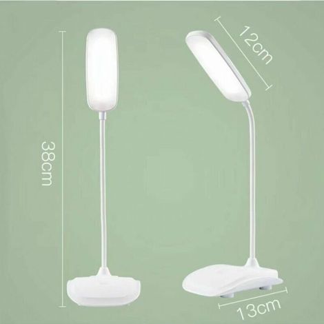 Lampe de bureau/lampe de chevet LED avec câble USB, commande tactile, luminosité réglable sur 3 niveaux, conception respectueuse des yeux