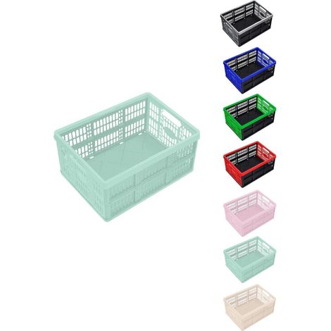 Caja Plegable de 32 Litros para Almacenamiento  Resistente y Compacta  Ideal para Organización en Hogar y Oficina  48x35cm (1/5)