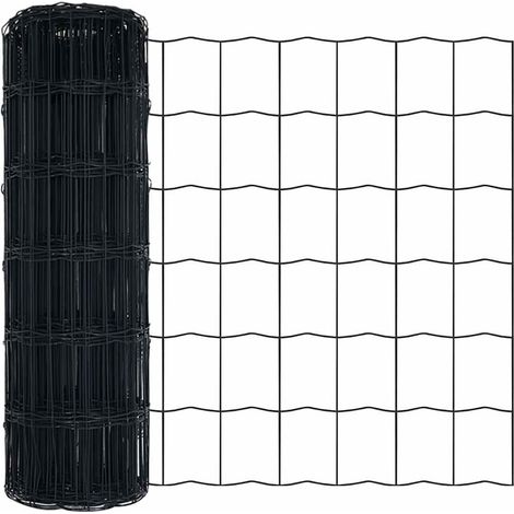 Clôture Euro Gris 0.4 x 25 m Fer revêtu de PVC (1/5)