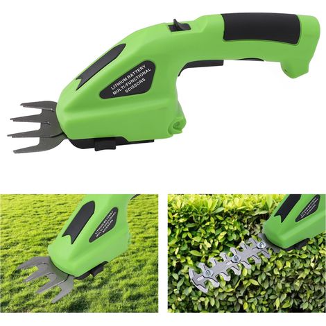 Taille-Haie Électrique 2 en 1 sans Fil Tondeuse à Gazon Outil de Jardinage Portable pour Taille des Haies et Pelouses 7.2V - KZQ (1/5)