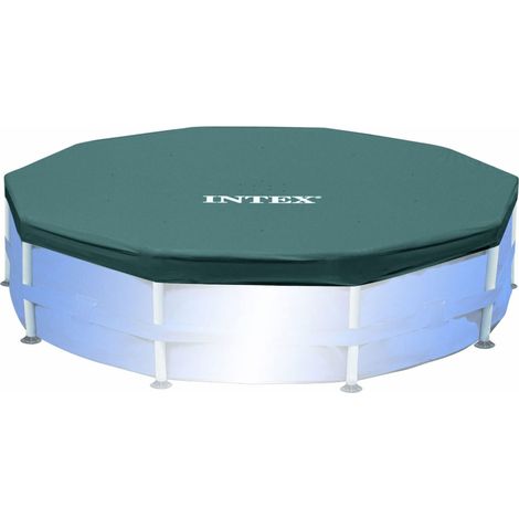 Intex 28030 Copripiscina, Protegge dai detriti, Multicolore 305 cm