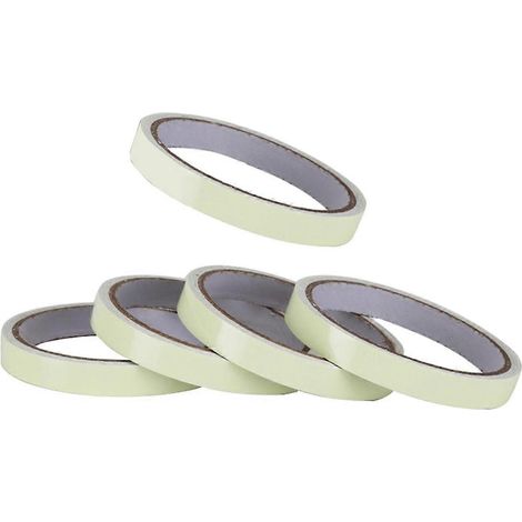 Ruban adhésif phosphorescent luminescent pour balisage de sortie de secours (escaliers, murs, marches) - 4 cm (1/5)