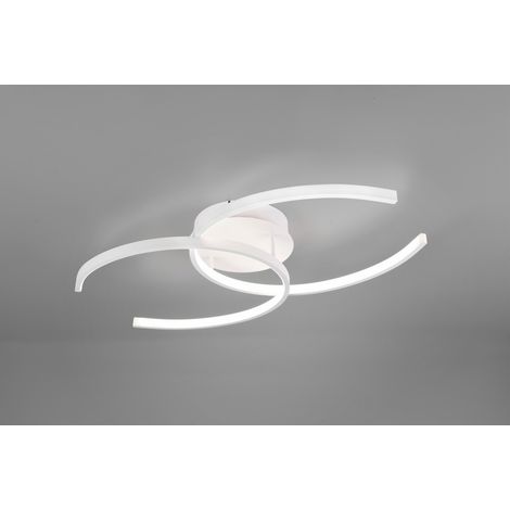 REALITY LEUCHTEN - PLAFONIERA COCOS DOPPIA C BIANCA LARGHEZZA 70 CM (1/2)