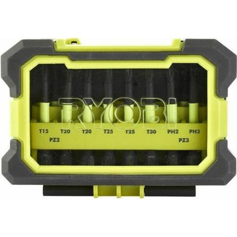 Cofre antichoque accesorios de atornillado Ryobi 10 piezas RAK10MSDI (1/3)