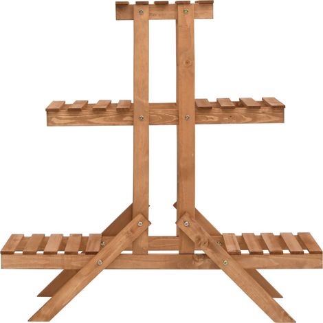 vidaXL Pflanzenständer 83x25x83 cm Fichtenholz