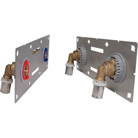 Sortie de cloison SERTIFIX multicouche XR - Entraxe 150mm 1/2"- 16x2Plaque 13mm